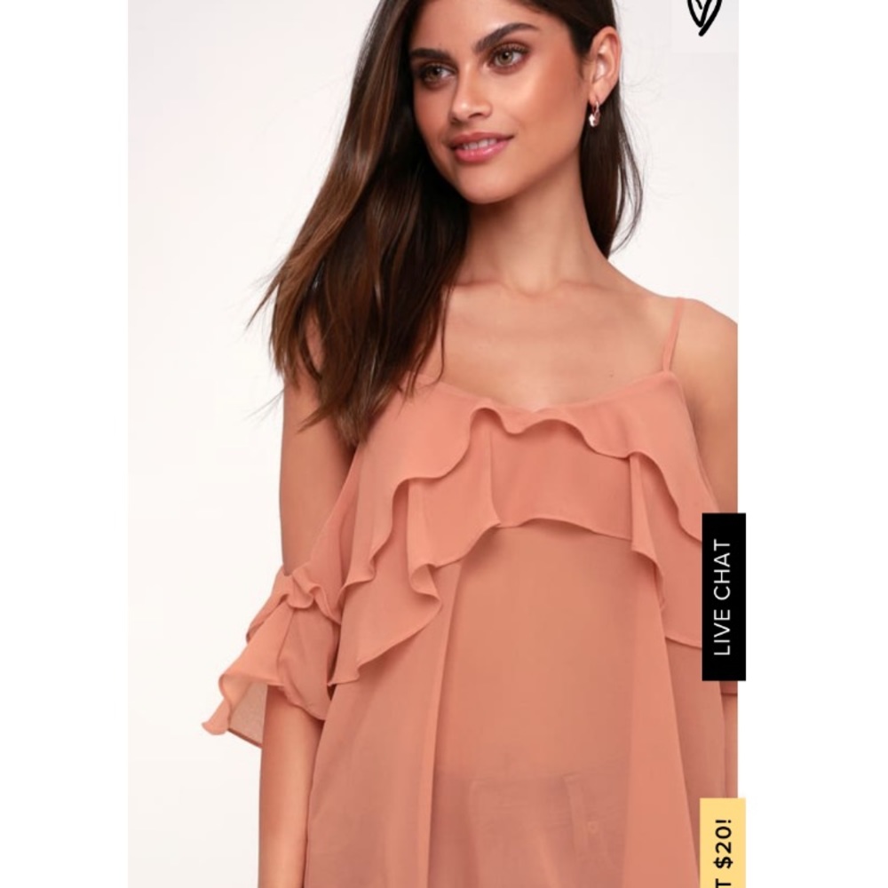 Pink Off Shoulder Top - Picture 2 of 7